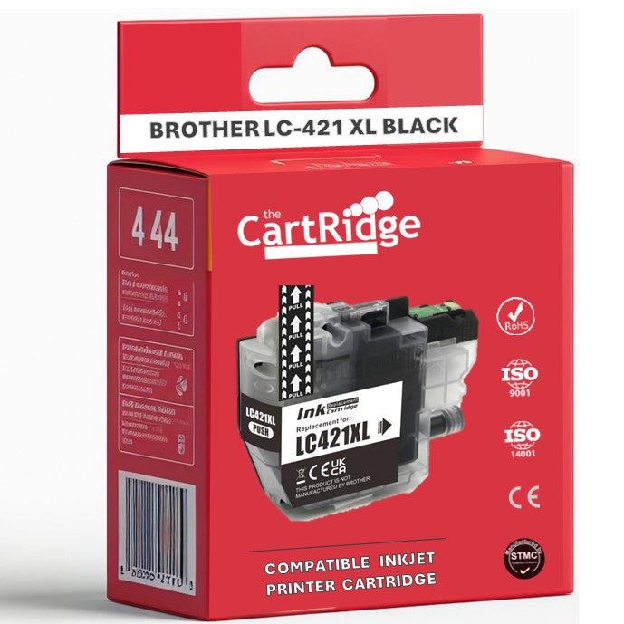 Huismerk LC421XL Brother Inktcartridges | XL Vulling | Flexibele MultiPacks | Haarscherpe afdrukken | 100% compatibel