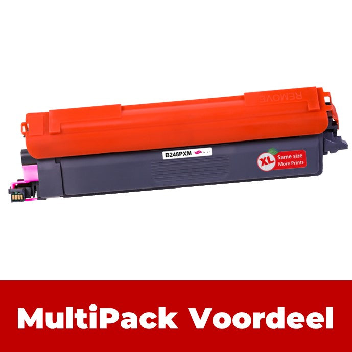 Huismerk TN248 XL Brother Toner Cartridge | MultiPacks | Haarscherpe afdrukken | 100% compatibel |