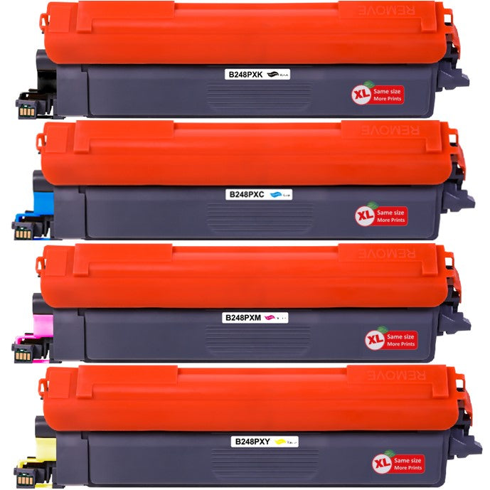 Huismerk TN248 XL Brother Toner Cartridge | MultiPacks | Haarscherpe afdrukken | 100% compatibel |