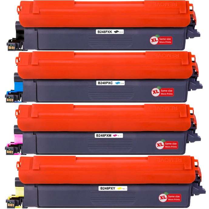 Huismerk TN248 XL Brother Toner Cartridge | MultiPacks | Haarscherpe afdrukken | 100% compatibel |