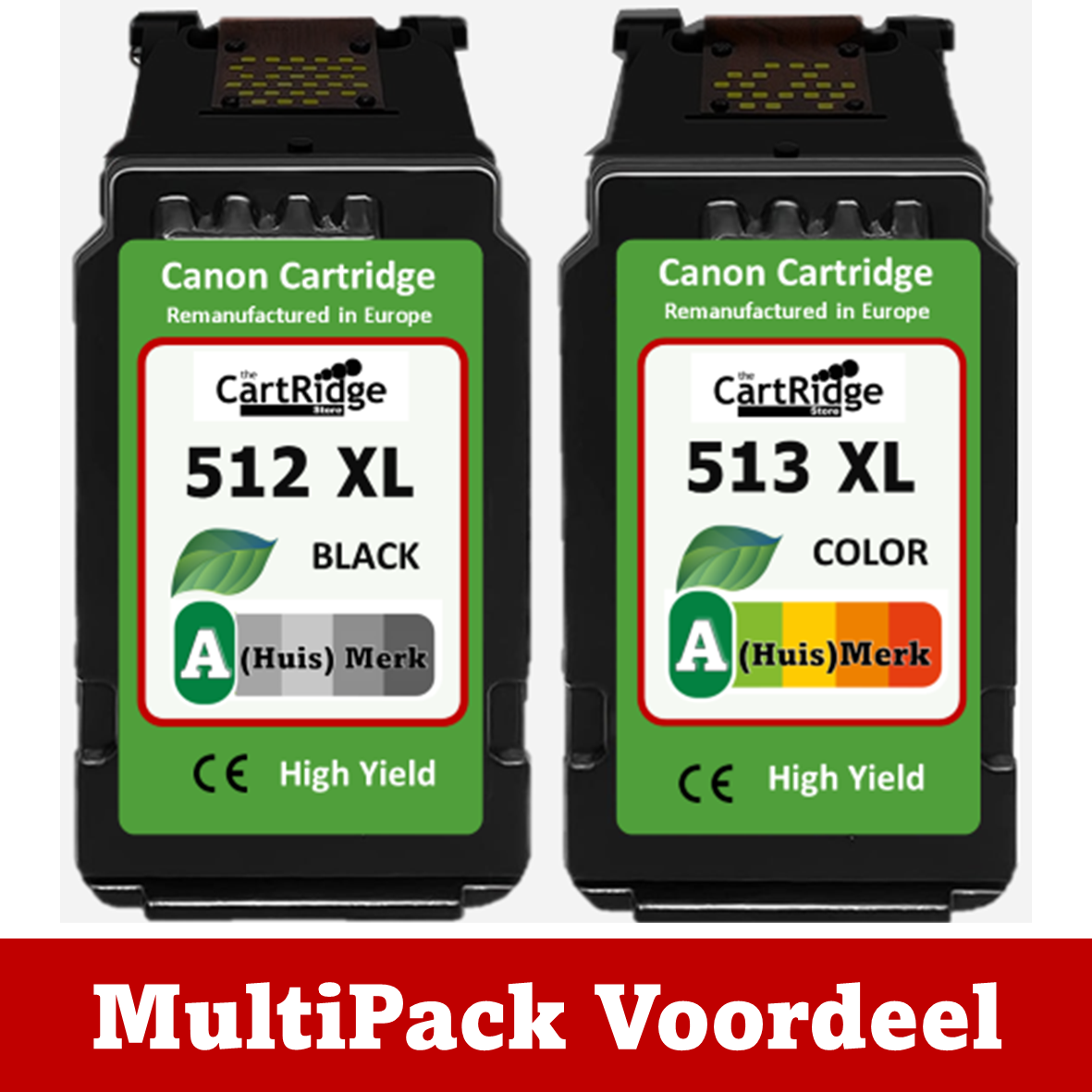Huismerk 510 / 511 / 512 / 513 Canon Inktcartridges | MultiPacks | Professioneel Gebruik | EU |