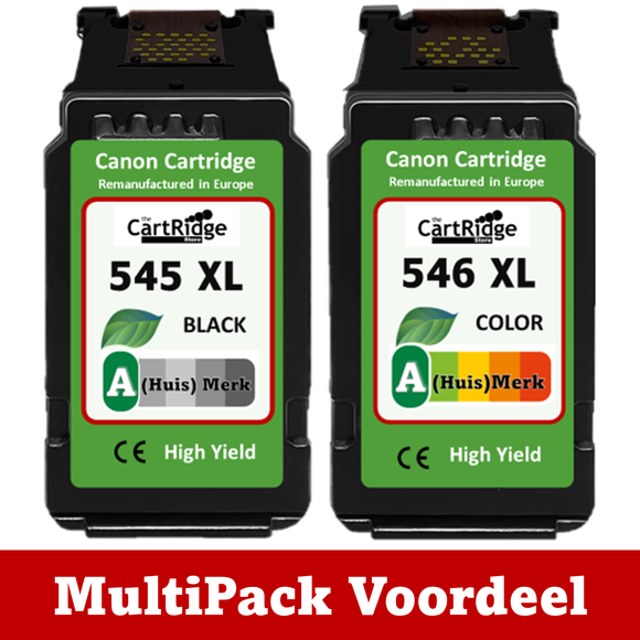 Huismerk 545 / 546 XXL Canon Inktcartridges | Diverse MultiPacks & Los | Geschikt Voor Professioneel Gebruik| EU Ingekocht |