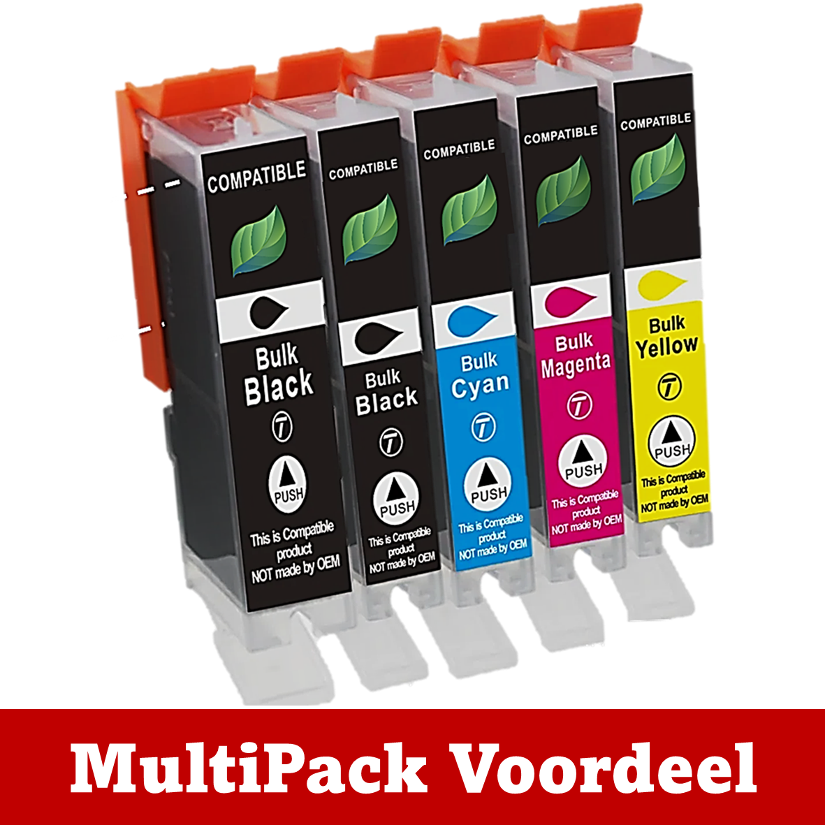 Huismerk 580 / 581 XL Canon Inktcartridges | Flexibele MultiPacks | Meer Prints, Zelfde Cartridge | EU |
