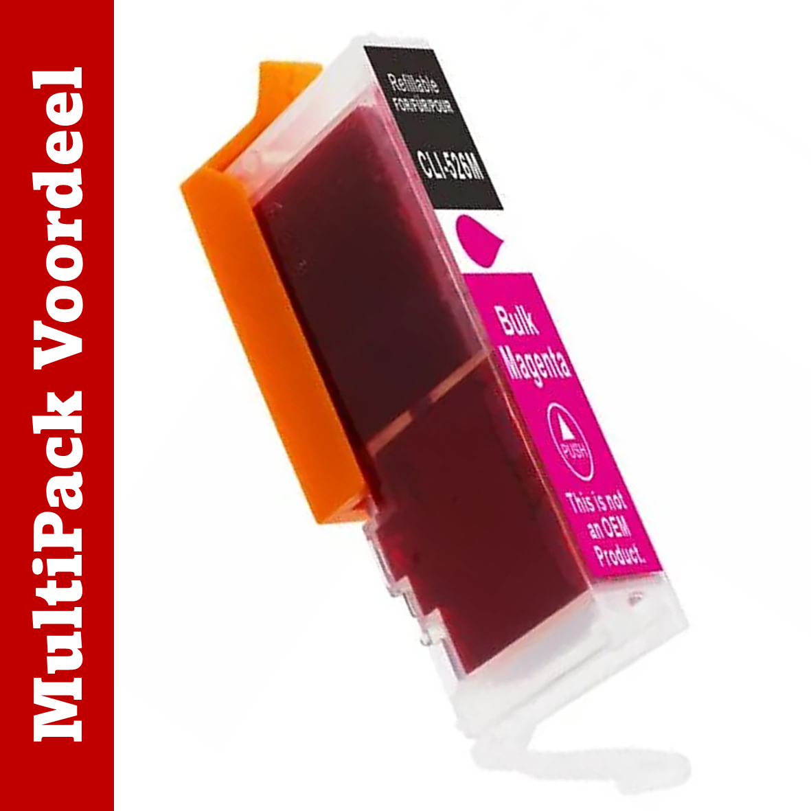 Huismerk 525 / 526 XXL Canon Inktcartridges | Flexibele MultiPacks | Meer Prints, Zelfde Cartridge | CE |