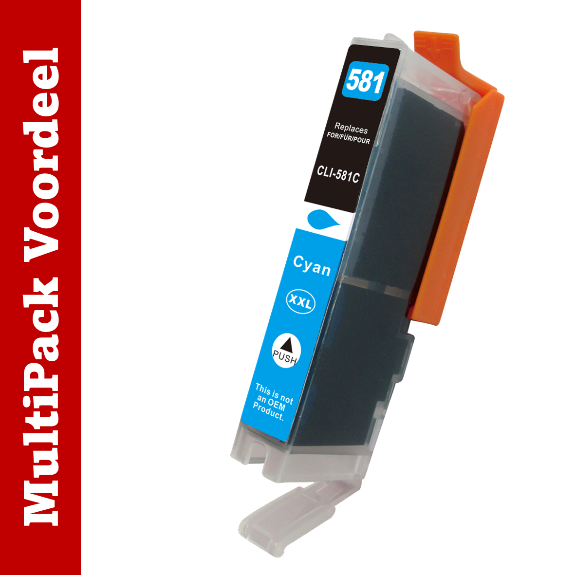 Huismerk 580 / 581 XL Canon Inktcartridges | Flexibele MultiPacks | Meer Prints, Zelfde Cartridge | EU |