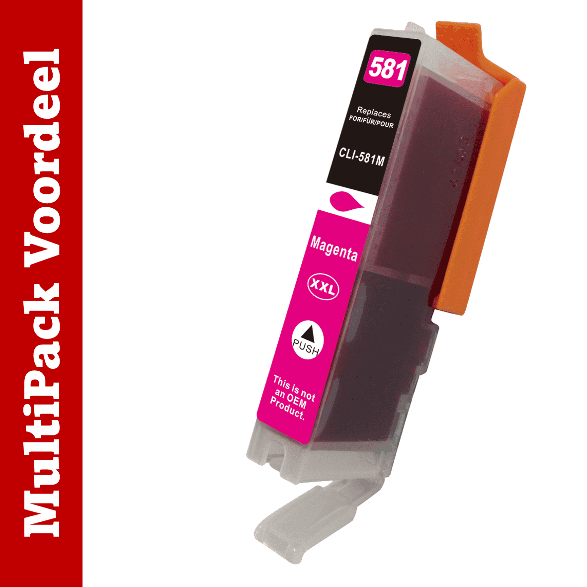 Huismerk 580 / 581 XL Canon Inktcartridges | Flexibele MultiPacks | Meer Prints, Zelfde Cartridge | EU |
