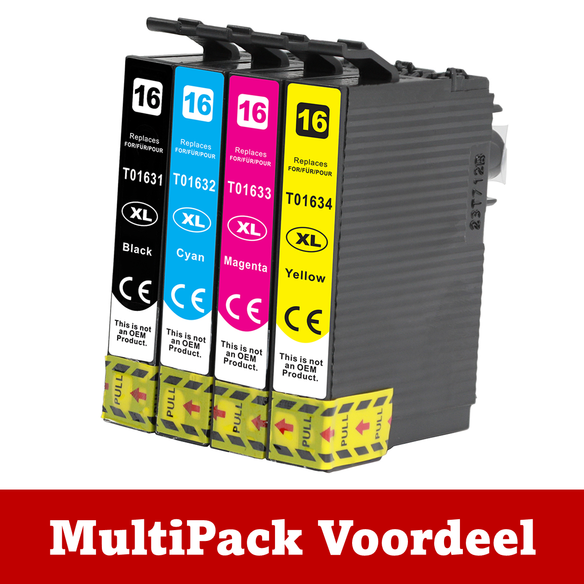Huismerk 16 XXL Epson Inktcartridges | MultiPacks & Los | XXL, Meer Prints, Zelfde Cartridge | ISO9001, ISO14001, CE, Rohs |