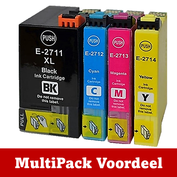 Huismerk 27 XL Epson Inktcartridges | MultiPacks & Los | XXL, Meer Prints, Zelfde Cartridge | ISO9001, ISO14001, CE, Rohs |