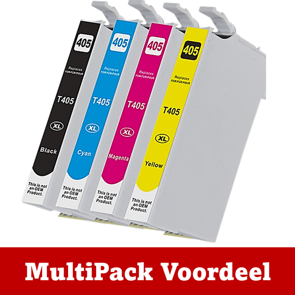 Huismerk 405 XL Epson Inktcartridges | MultiPacks & Los | XL, Meer Prints, Zelfde Cartridge | ISO9001, ISO14001, CE, Rohs |