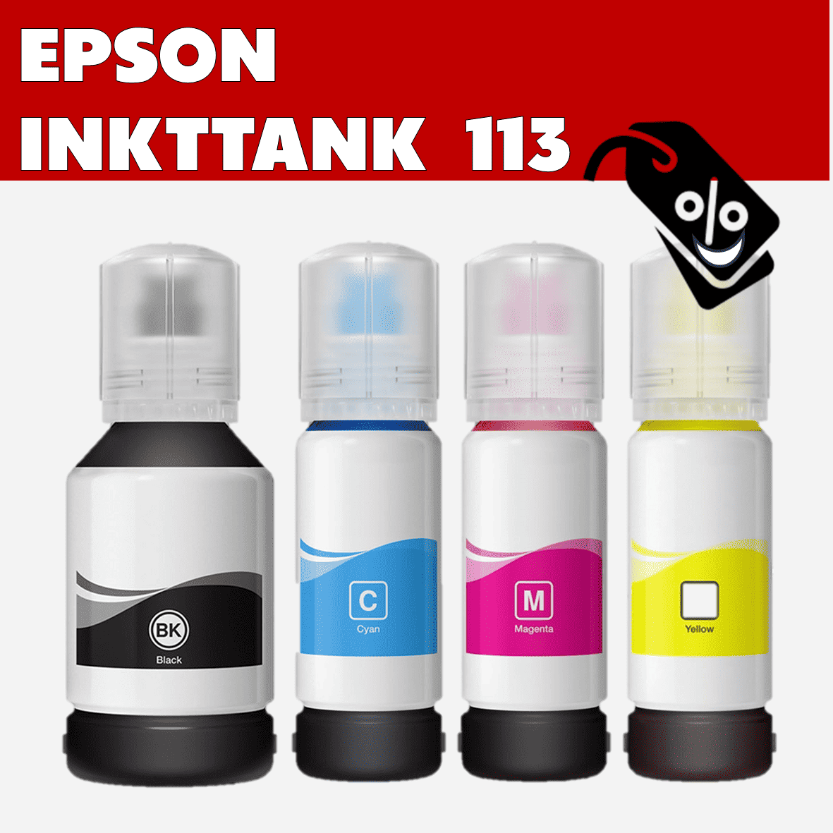 Huismerk 113 Inktflesjes voor Epson Specifieke ET- Printers (70 ml.) | MultiPacks & Los | ISO9001, ISO14001, CE, Rohs |