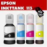 Huismerk 113  Inktflesjes voor Epson Specifieke ET- Printers (70 ml.) | MultiPacks & Los | ISO9001, ISO14001, CE, Rohs |