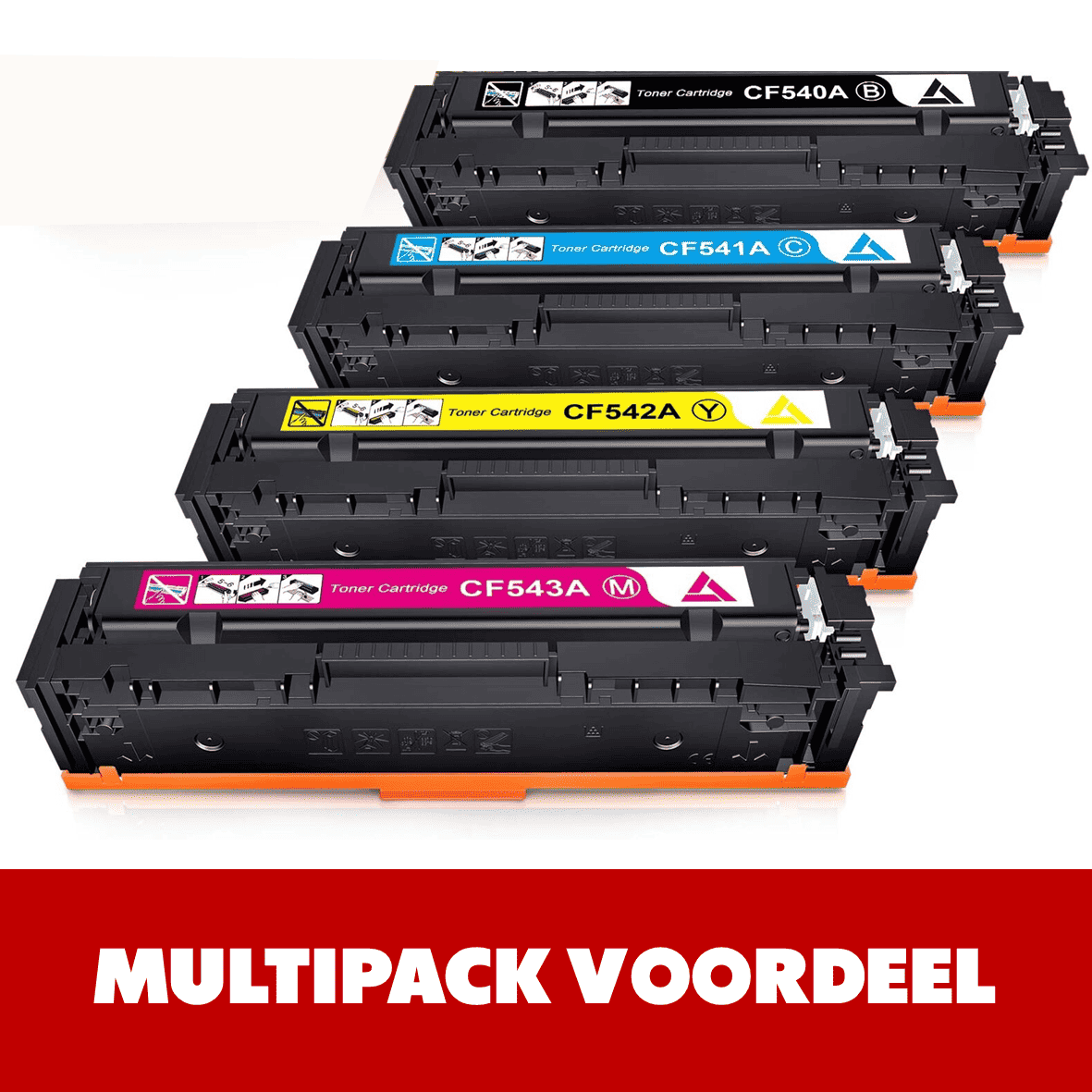 Private Label HP 203A / CF54-Series Toner | Black and Colors | Various MultiPacks & Loose | CE | Suitable for intensive use |