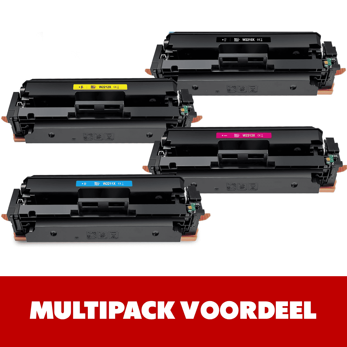 Huismerk HP 207X / W221-Serie Toner | Printers: HP Color LaserJet Pro MFP M283fdw / M282nw / M283fdn / M255dw / M255nw