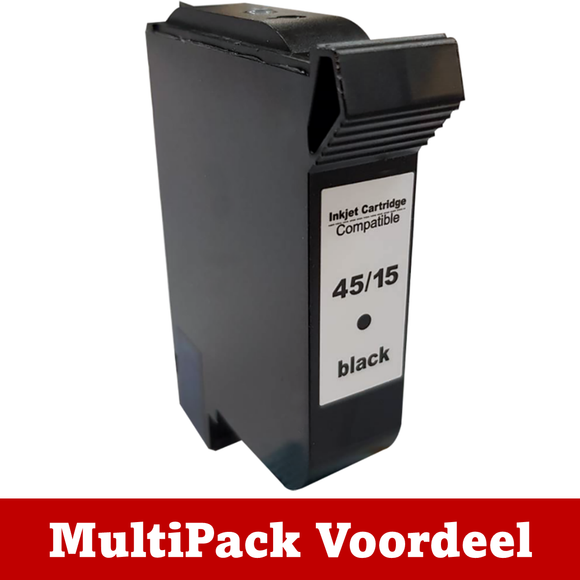 Huismerk 15 XL HP Inktcartridge | Zwart | Diverse MultiPacks & Los | XL: Meer Prints, Zelfde Cartridge | Ook Professioneel | EU Ingekocht