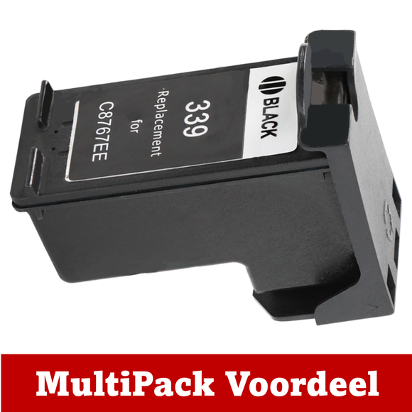 Huismerk HP 339 XL Inktcartridge | Zwart | Diverse MultiPacks & Los | XL: Meer Prints, Zelfde Cartridge | Ook Professioneel | EU Ingekocht |