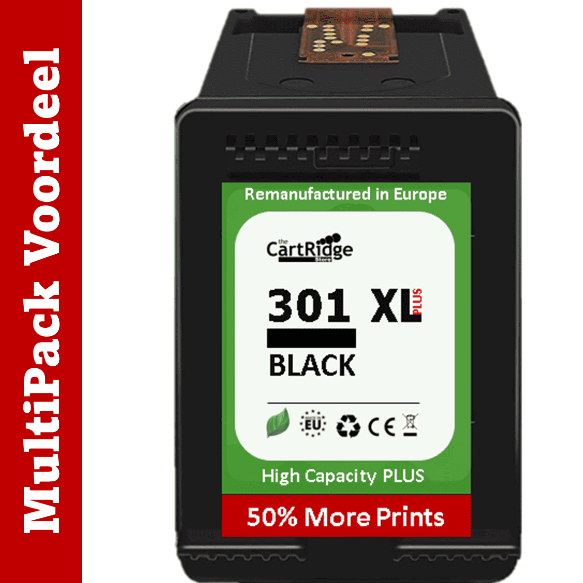 Huismerk HP 301 XXL Inktcartridge | Instelbare MultiPacks | XXL Volume | CE |