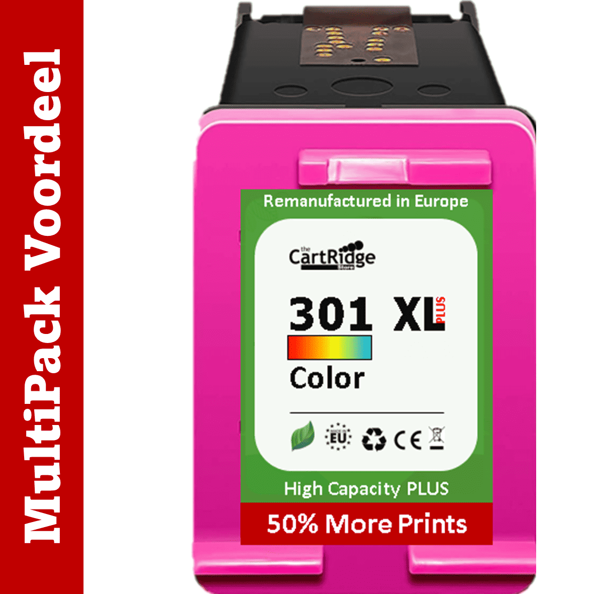 Huismerk HP 301 XXL Inktcartridge | Instelbare MultiPacks | XXL Volume | CE |