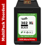 Huismerk 302 XL HP Inktcartridge | Diverse MultiPacks & Los | XL: Meer Prints, Zelfde Cartridge | Ook Professioneel | CE |