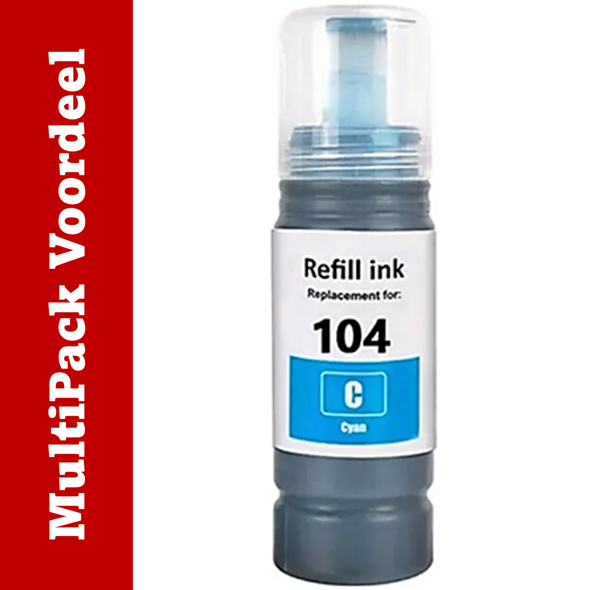 Huismerk 102 / 103 /104 Inktflesjes voor Specifieke Epson ET- Printers (70 ml.) | MultiPacks & Los | ISO9001, ISO14001, CE, Rohs |