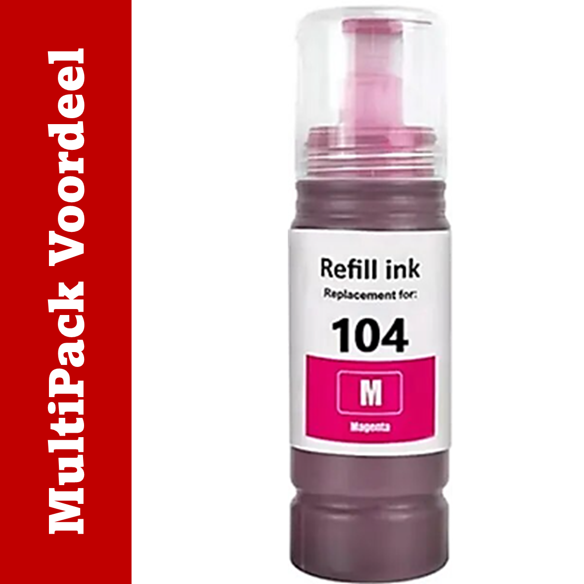 Huismerk 102 / 103 /104 Inktflesjes voor Specifieke Epson ET- Printers (70 ml.) | MultiPacks & Los | ISO9001, ISO14001, CE, Rohs |