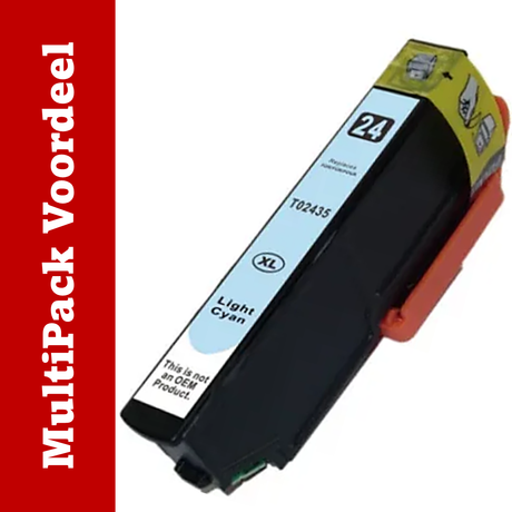 Huismerk 24 / T24 XL Epson Inktcartridges | MultiPacks & Los | XXL, Meer Prints, Zelfde Cartridge | ISO9001, ISO14001, CE, Rohs |