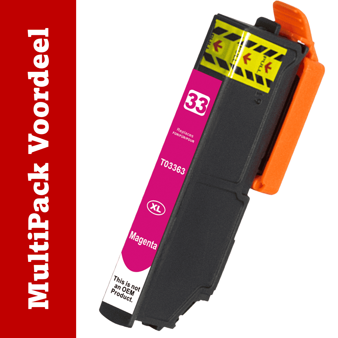 Huismerk 33 XL Epson Inktcartridges | MultiPacks & Los | XL, Meer Prints, Zelfde Cartridge | ISO9001, ISO14001, CE, Rohs |