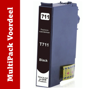 Huismerk T071-Serie XL / T0715 Epson Inktcartridges | MultiPacks & Los | XL, Meer Prints, Zelfde Cartridge |