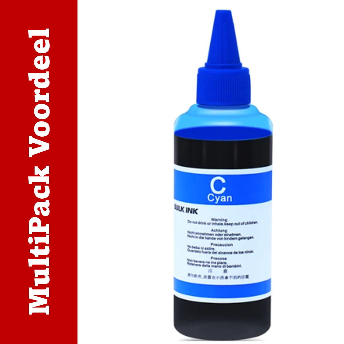 Universeel Inkt flesje Geschikt Voor Epson Printer (100 ml.) | MultiPacks & Los | ISO9001, ISO14001, CE, Rohs |