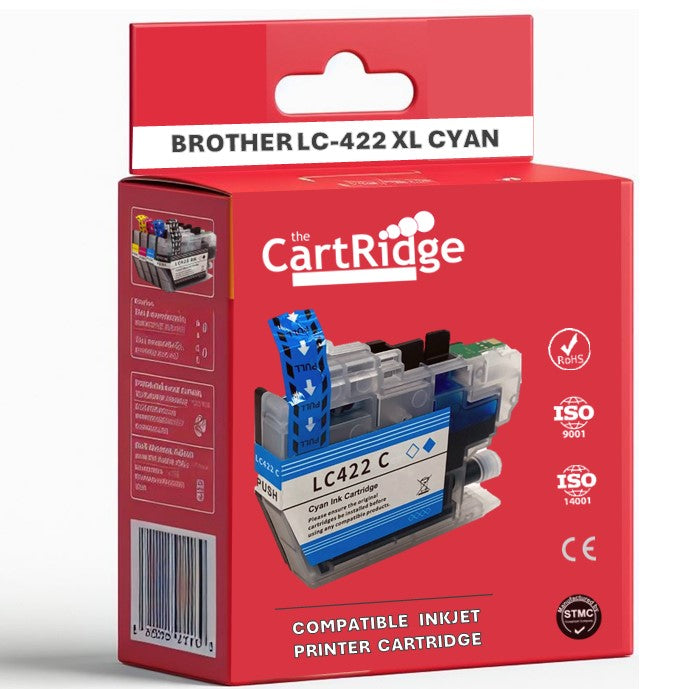 Huismerk LC422XL Brother Inktcartridges | XL Vulling | Flexibele MultiPacks | Haarscherpe afdrukken | 100% compatibel |
