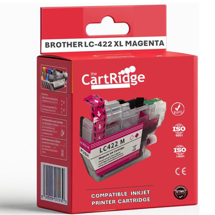Huismerk LC422XL Brother Inktcartridges | XL Vulling | Flexibele MultiPacks | Haarscherpe afdrukken | 100% compatibel |