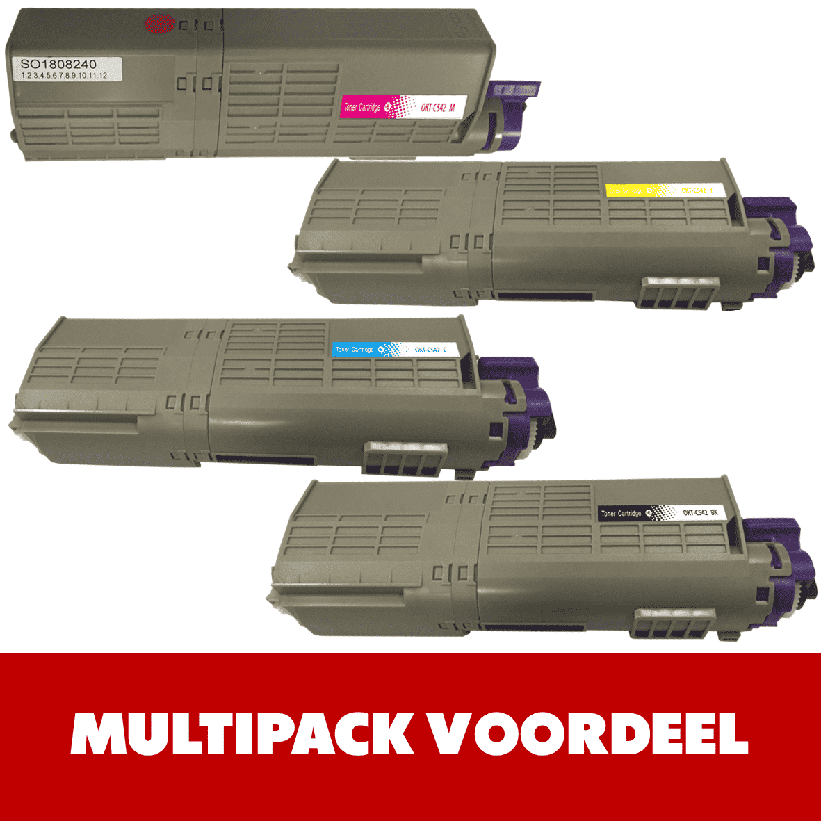 Huismerk C532 / C542 / MC563 / MC573 OKI Toner | Zwart en Kleuren |MultiPacks & Los | 100% Betrouwbaar | CE| EU Ingekocht