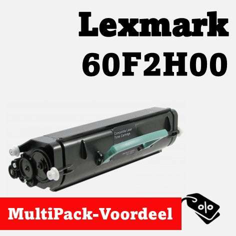 Huismerk 60F2H00 Lexmark Toner | Zwart |Diverse MultiPacks & Los | 100% Betrouwbaar | Ook Voor Intensief Gebruik| EU Ingekocht|