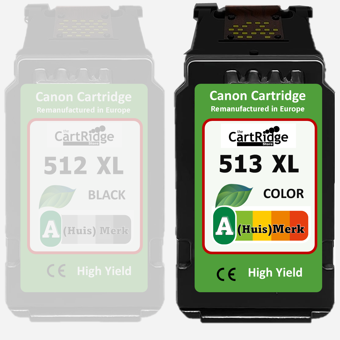 Huismerk 510 / 511 / 512 / 513 Canon Inktcartridges | MultiPacks | Professioneel Gebruik | EU |