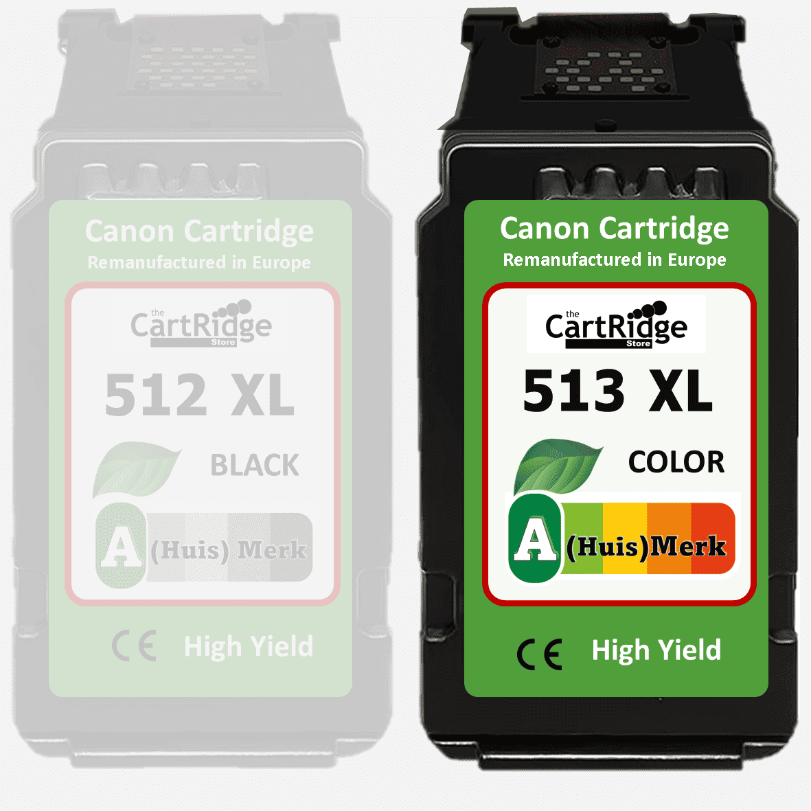 Huismerk 510 / 511 / 512 / 513 Canon Inktcartridges | MultiPacks | Professioneel Gebruik | EU |