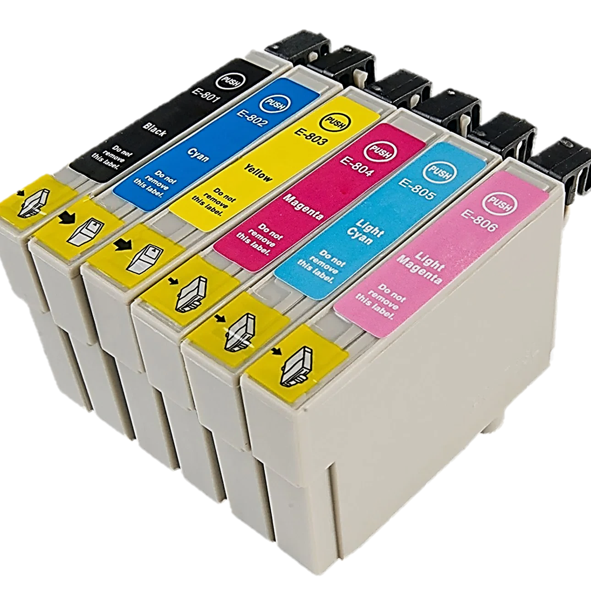 Huismerk T080-Serie XL / T0807 Epson Inktcartridges | MultiPacks | Meer Prints | CE