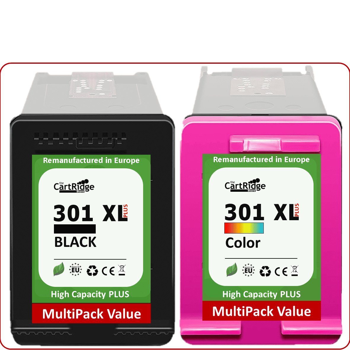 Huismerk HP 301 XXL Inktcartridge | Instelbare MultiPacks | XXL Volume | CE |