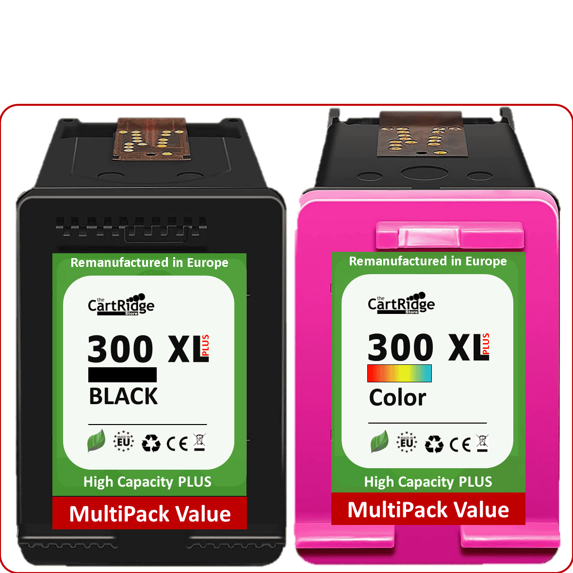 Huismerk HP 300 XL Inktcartridge | Instelbare MultiPacks | XXL Volume | CE |