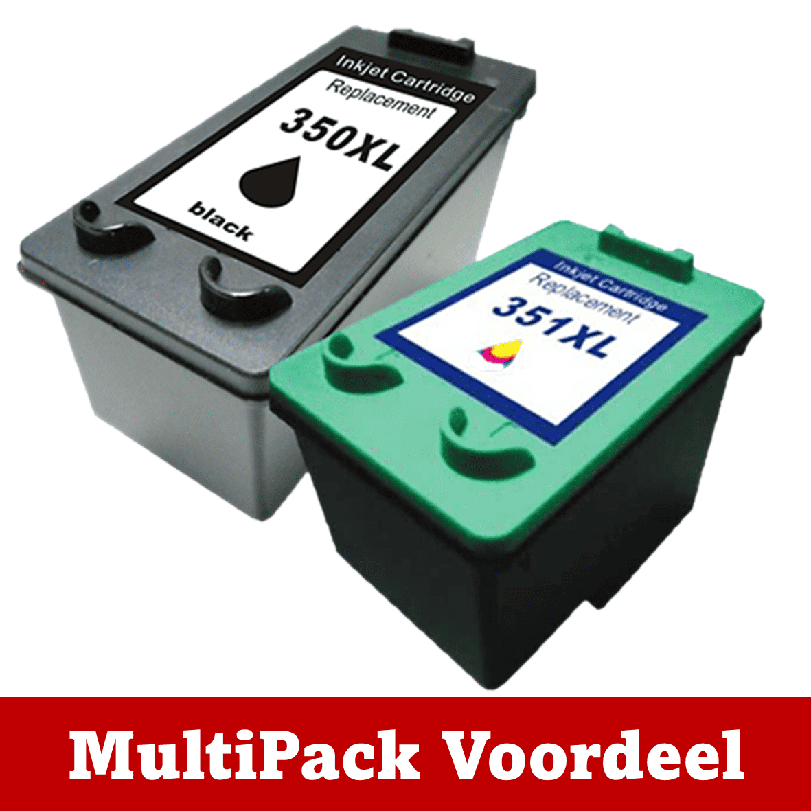 Huismerk HP 350 / HP 351 Inktcartridge | Instelbare MultiPacks | XXL Volume | CE |