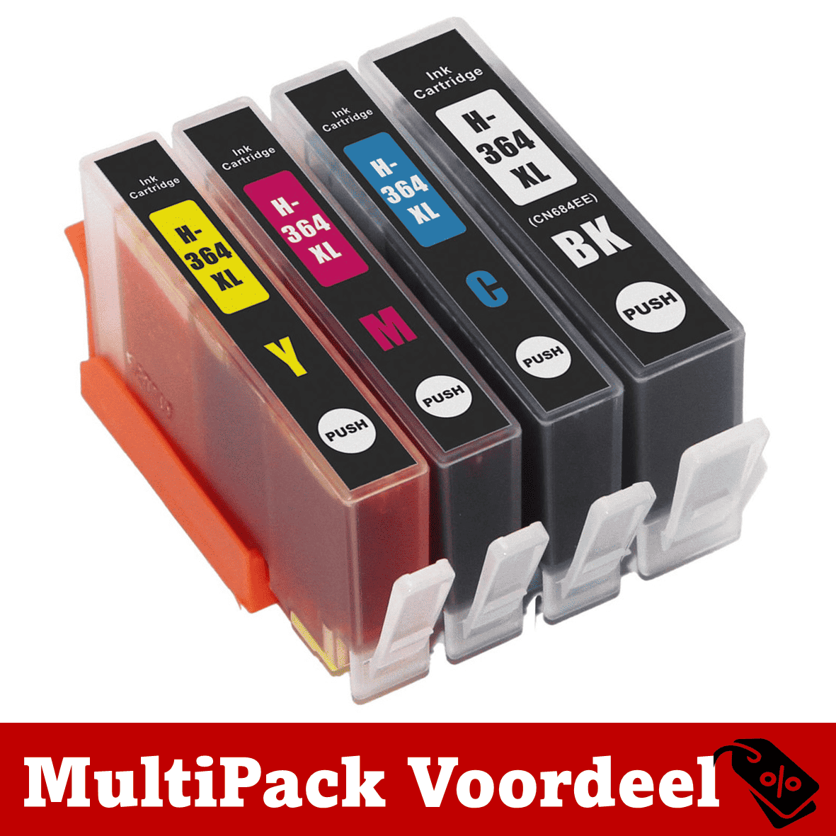 Huismerk HP 364 XL Inktcartridge | Instelbare MultiPacks | XXL Volume | CE |