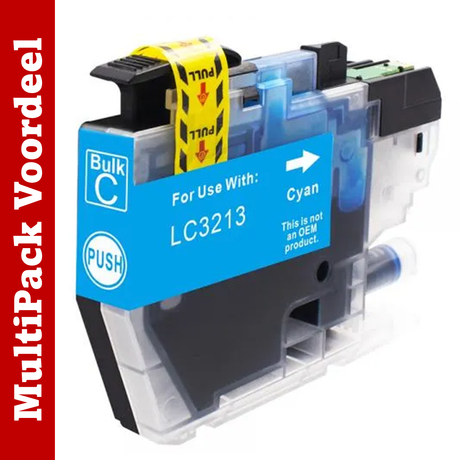 Huismerk LC3213/ LC3211 XL Brother Inktcartridges | Zwart en Kleuren | MultiPacks & Los | XL Veel Meer Prints, Zelfde Formaat |