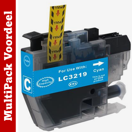 Huismerk LC3219/ LC3217 XL Brother Inktcartridges | Zwart en Kleuren | MultiPacks & Los | XL Veel Meer Prints, Zelfde Formaat |