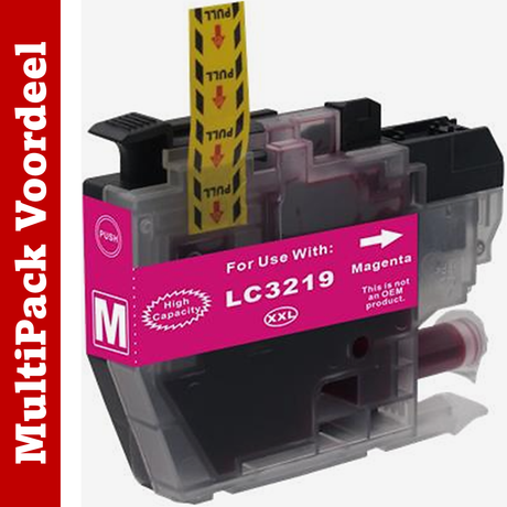 Huismerk LC3219/ LC3217 XL Brother Inktcartridges | Zwart en Kleuren | MultiPacks & Los | XL Veel Meer Prints, Zelfde Formaat |