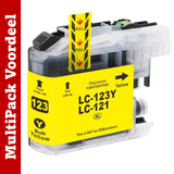 Huismerk LC123/ LC121 XL Brother Inktcartridges | Zwart en Kleuren | MultiPacks & Los | XL Veel Meer Prints, Zelfde Formaat |