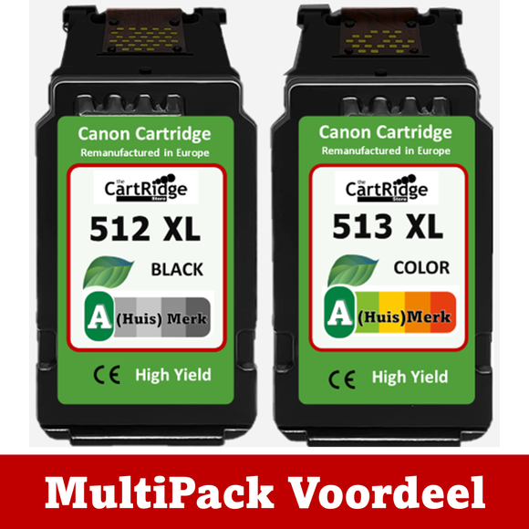 Huismerk 510/ 511/ 512/ 512 Canon Inktcartridges | Diverse MultiPacks & Los | Geschikt Voor Professioneel Gebruik| EU Ingekocht |