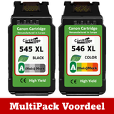 Huismerk 545 / 546 XXL Canon Inktcartridges | MultiPacks | Professioneel Gebruik| EU |