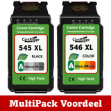 Huismerk 545 / 546 XXL Canon Inktcartridges | Diverse MultiPacks & Los | Geschikt Voor Professioneel Gebruik| EU Ingekocht |