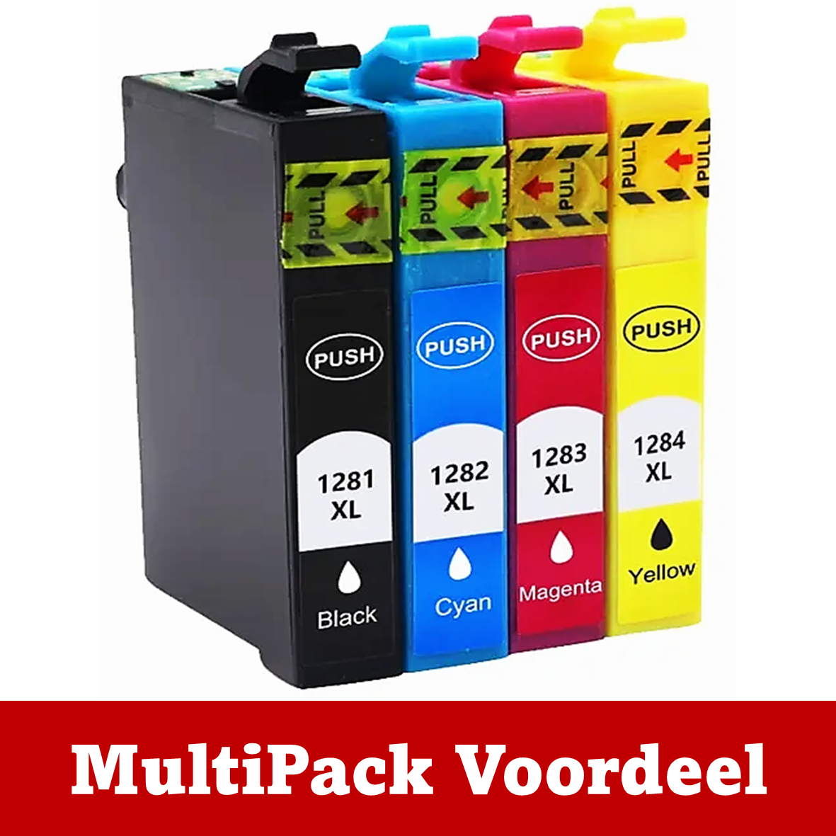 Huismerk T128-Serie XL / T1285 Epson Inktcartridges | MultiPacks & Los | XL, Meer Prints, Zelfde Cartridge | CE