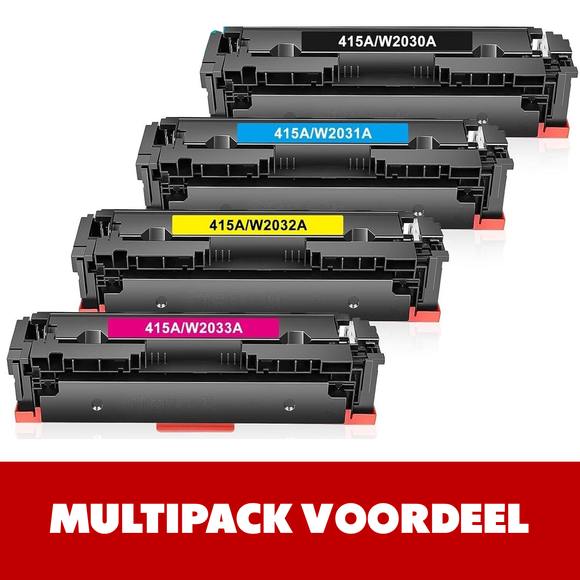 Huismerk 415A / W201-Serie HP Toner | Zwart en Kleuren |Diverse MultiPacks & Los | CE | Geschikt Voor Intensief Gebruik|