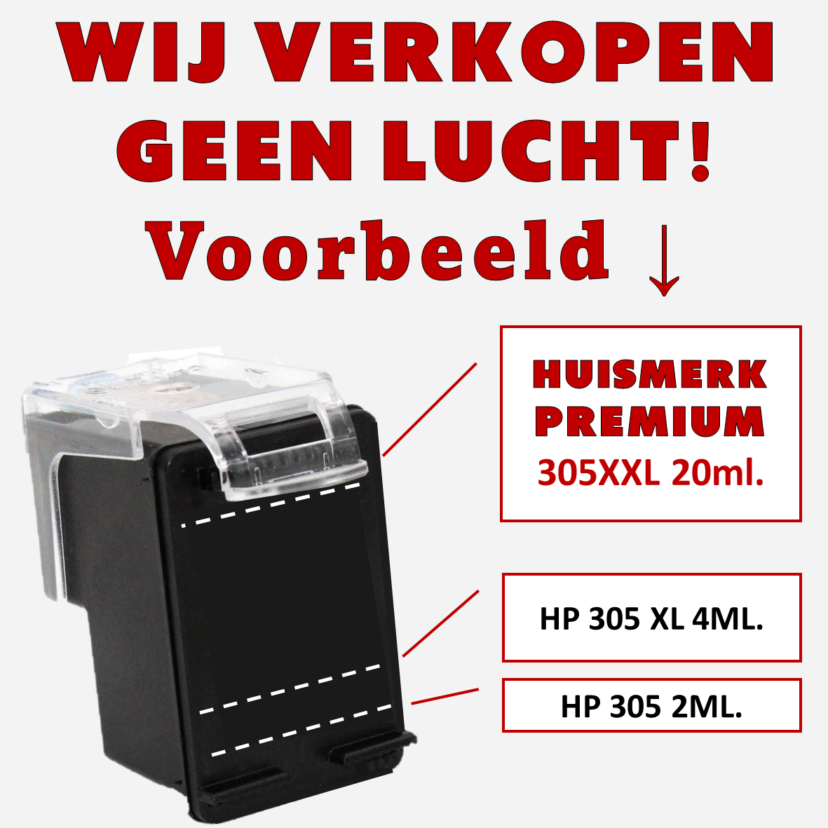 Huismerk HP 338 XL Inktcartridge | Zwart | Meer Prints | EU |
