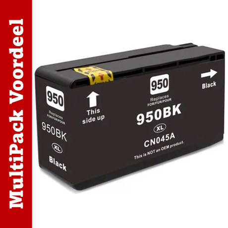 Huismerk HP 950 / 951 XL Inktcartridge | Diverse MultiPacks & Los | XL: Meer Prints, Zelfde Cartridge | Ook Professioneel | CE